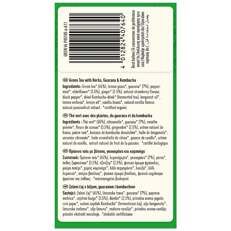 Yogi Τσάι Bio Green Tea Energy 30,6gr