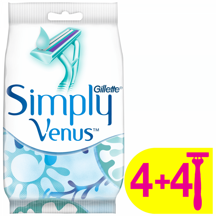Gillette Simply Venus 2 Μιας Χρήσης 4+4 Δώρο