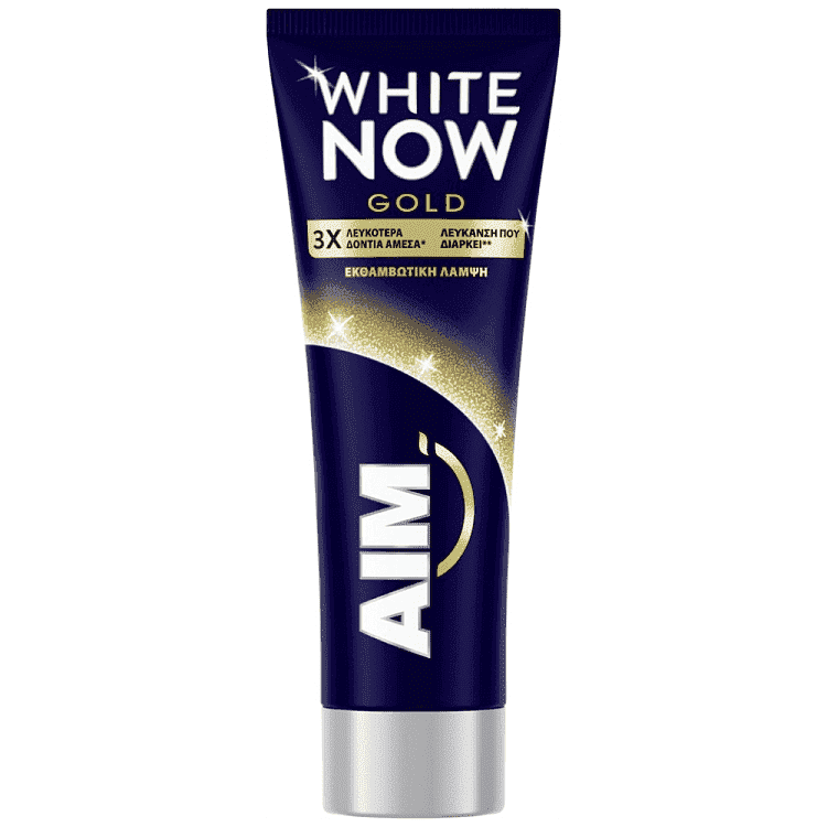 Aim Οδοντόκρεμα White Now Gold 75ml