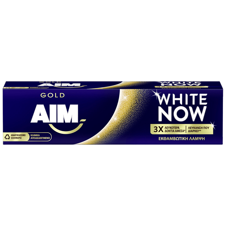 Aim Οδοντόκρεμα White Now Gold 75ml