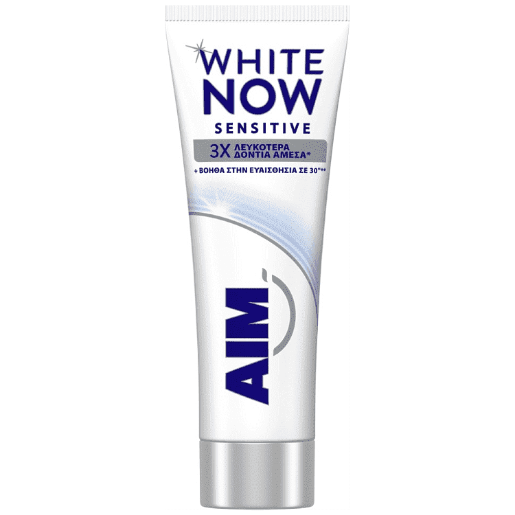 Aim White Now Οδοντόκρεμα Sensitive 75ml