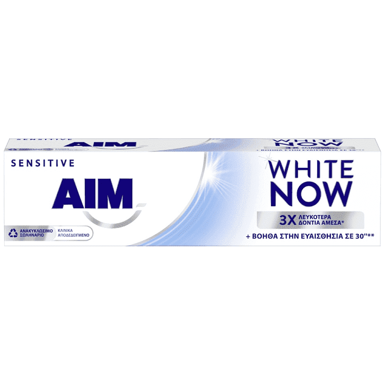 Aim White Now Οδοντόκρεμα Sensitive 75ml