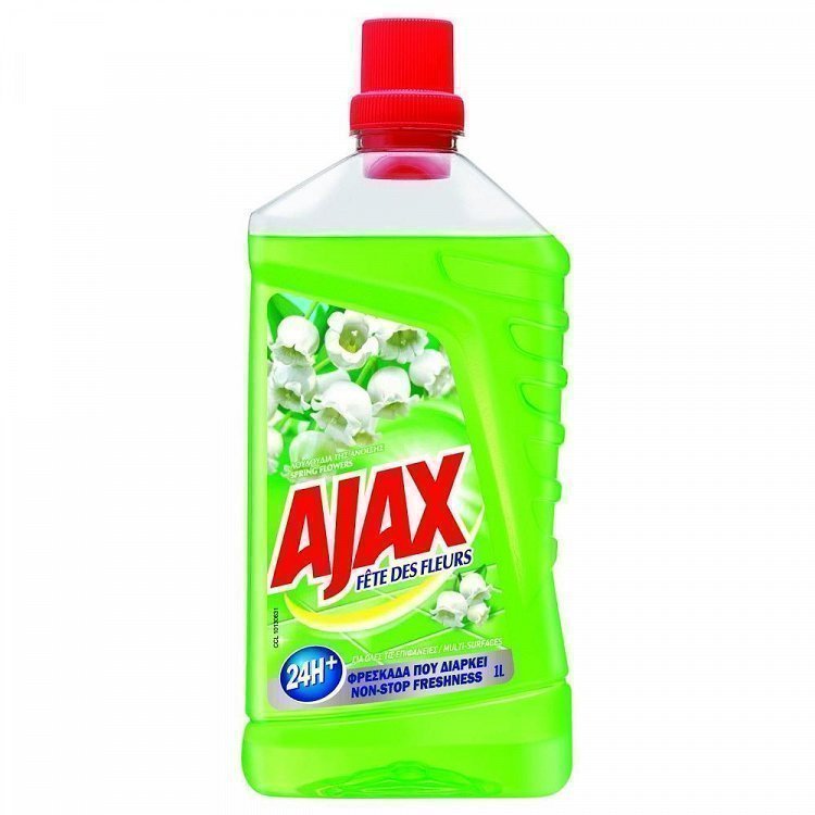 Ajax Υγρό Καθ/κό Fete Des Fleurs Λουλούδια Άνοιξης 1lt 1+1 Δώρο