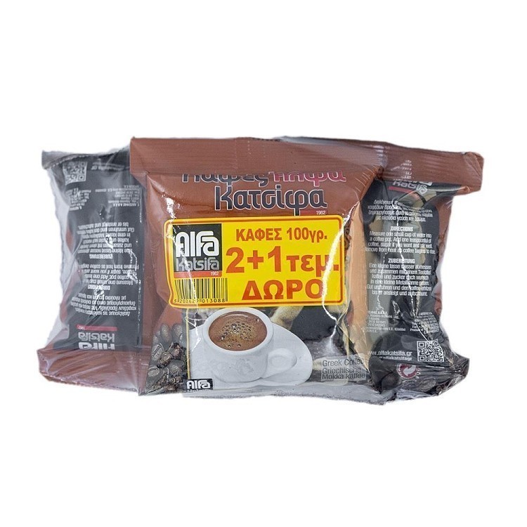 Κατσίφας Ελληνικός Καφές 96gr (2+1)