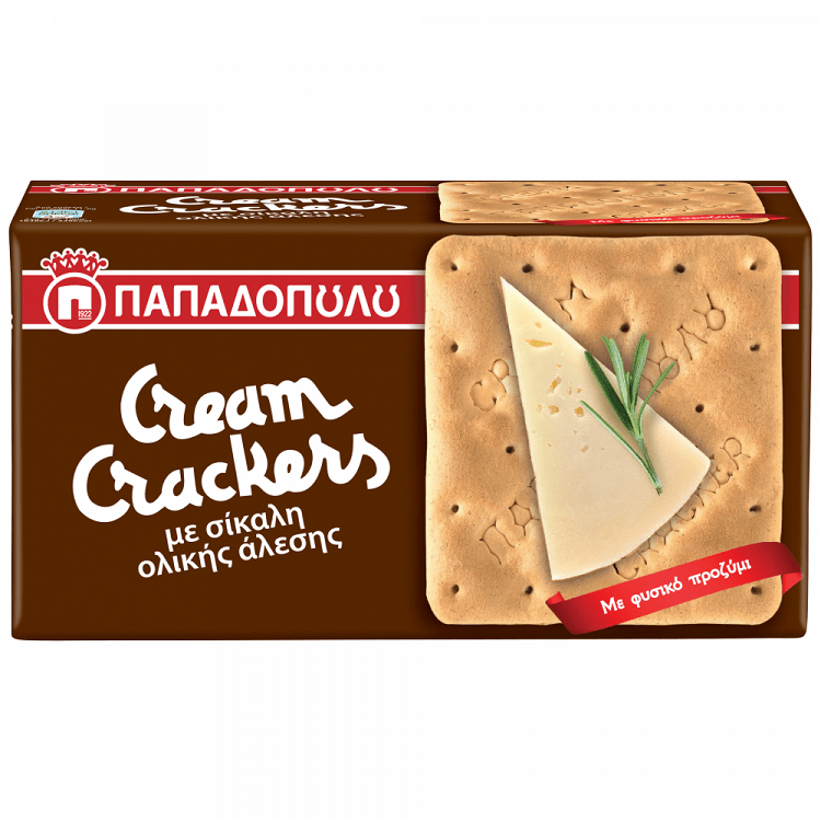Παπαδοπούλου Cream Crackers Σίκαλης 175gr
