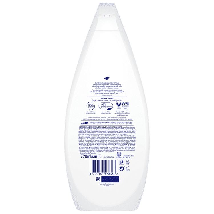 Dove Αφρόλουτρο Fruit Nour 720ml