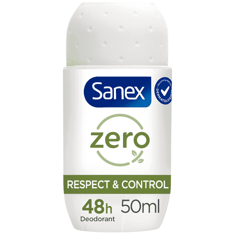 Sanex Zero% Respect & Control Αποσμητικό Roll-on 50ml