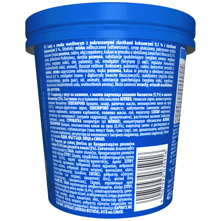 Oreo Παγωτό Vanilla & Cookies 287gr 425ml