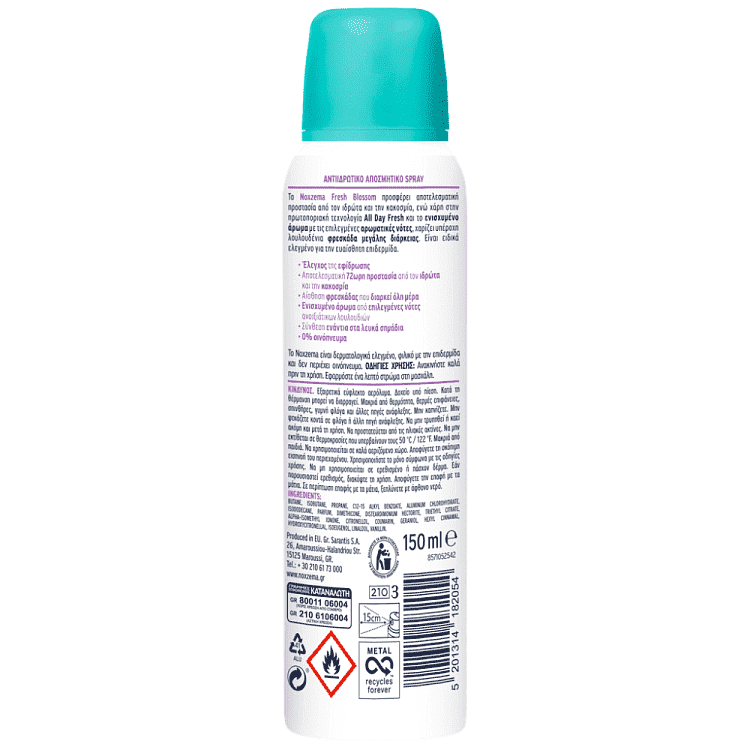 Noxzema Deo Σπρέυ Fresh Blossom 150ml