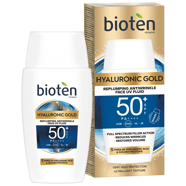 Bioten Κρέμα Hyaluronic Gold Uv Spf 50+ 50ml