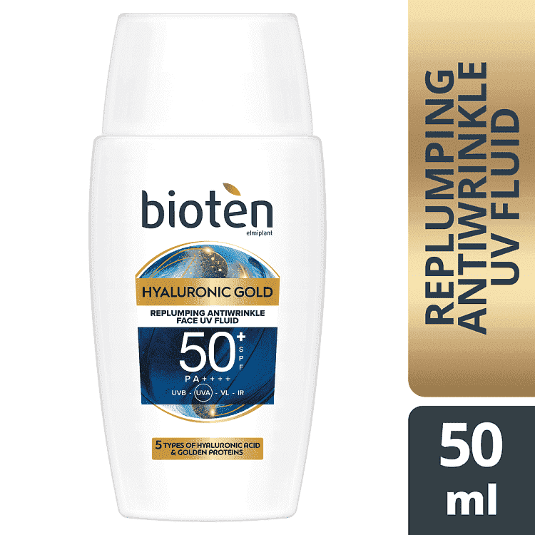 Bioten Κρέμα Hyaluronic Gold Uv Spf 50+ 50ml