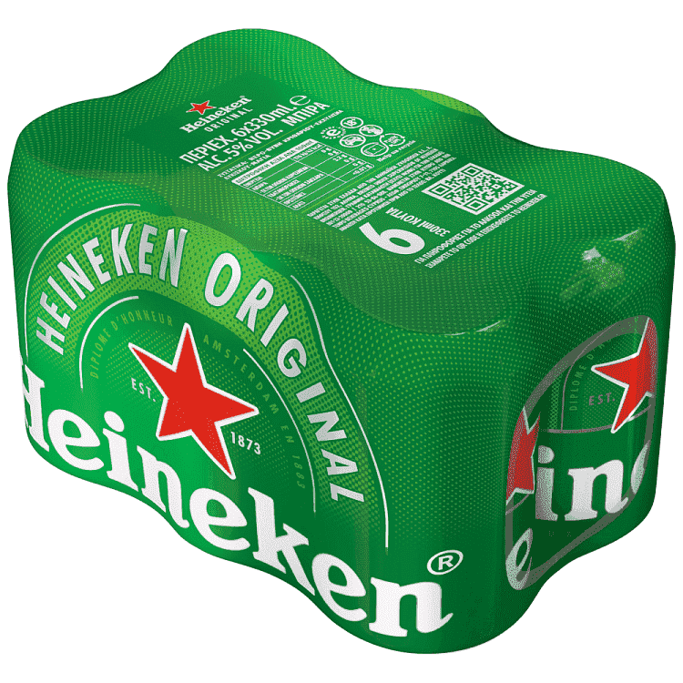 Heineken Μπύρα Lager Κουτί 6x330ml