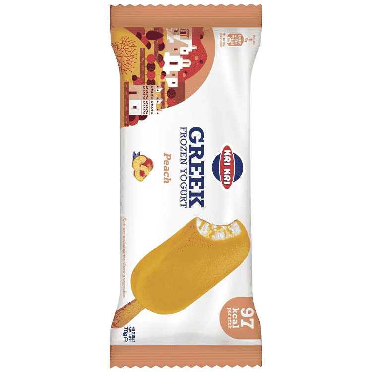 Κρι Κρι Frozen Yogurt Ροδάκινο Παγωτό 70gr 100ml