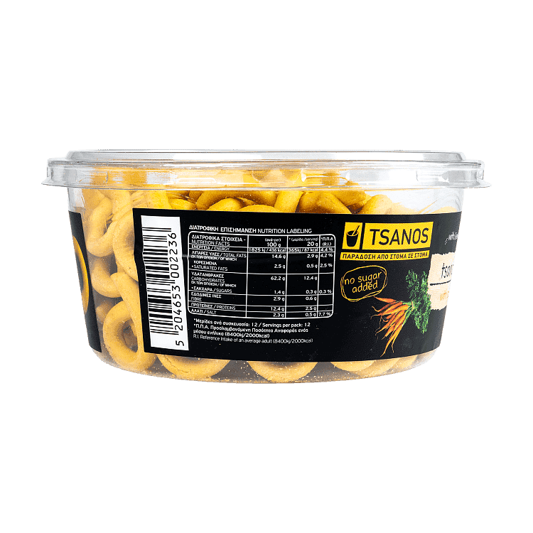 Tsanos Τσανάκια Με Καρότο 240gr