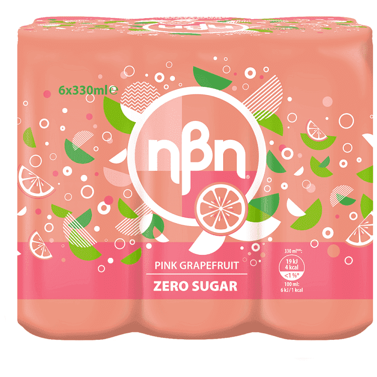 Ηβη Pink Grapefruit Xωρίς Ζάχαρη 6x330ml