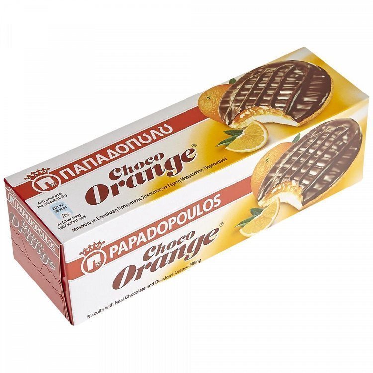 Παπαδοπούλου Choco Orange Μπισκότα 150gr