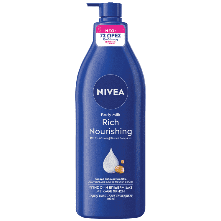 Nivea Body Nourishing Milk Με Αντλία 400ml