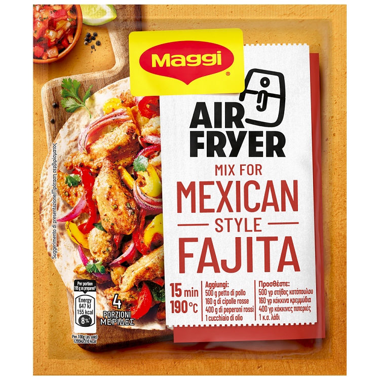 Maggi Πανάρισμα Airfryer Wrap Fajita 27gr