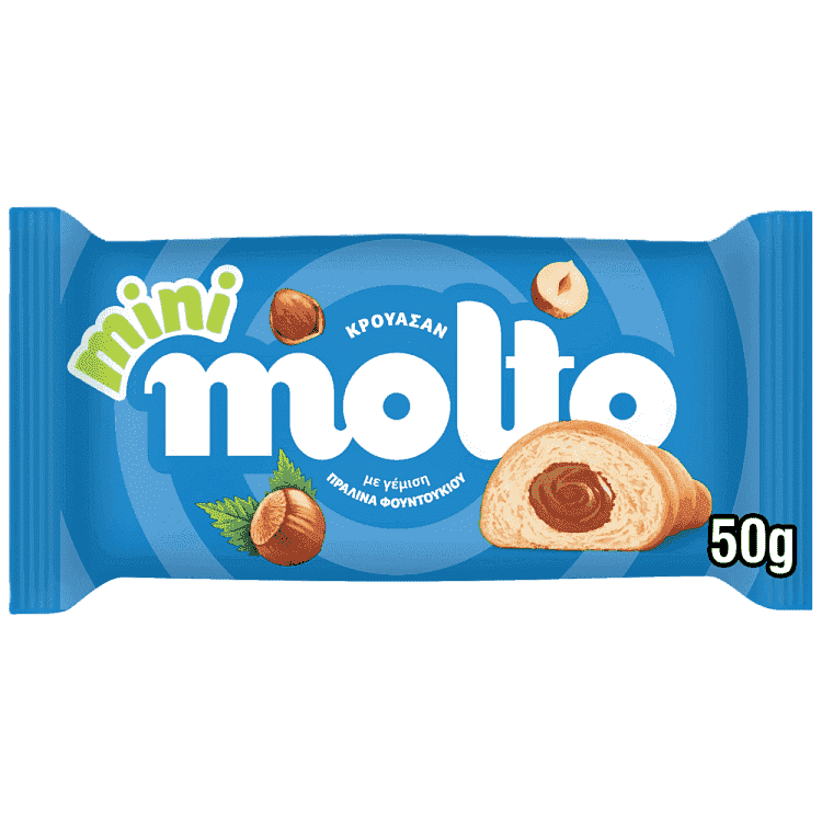 Molto Kρουασάν Πραλίνα Φουντουκιού 50gr