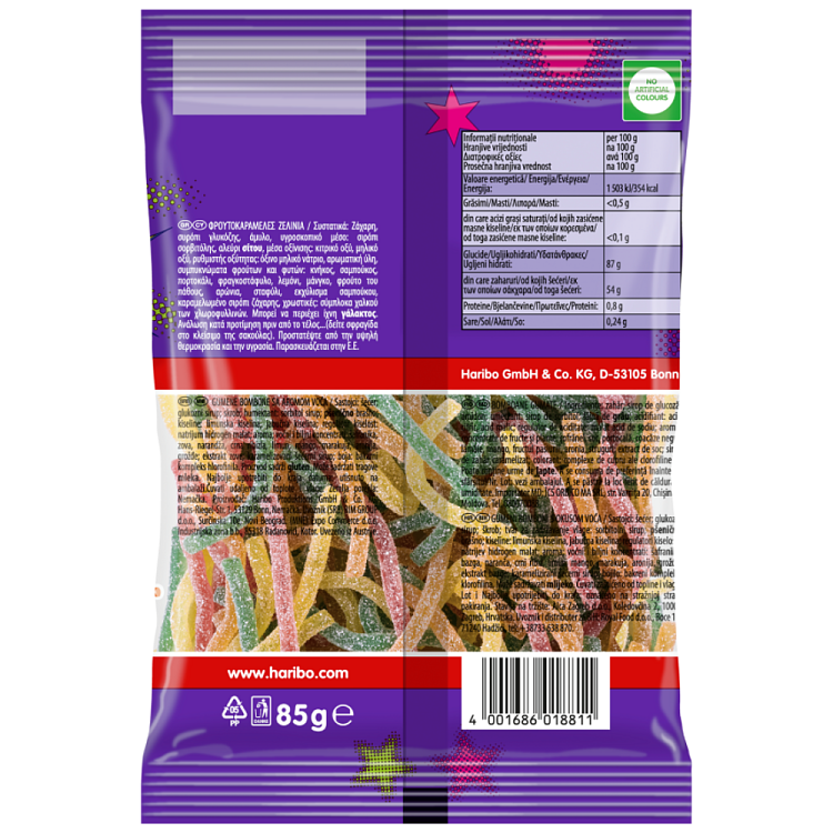 Haribo S'ghetti Fizz 85gr