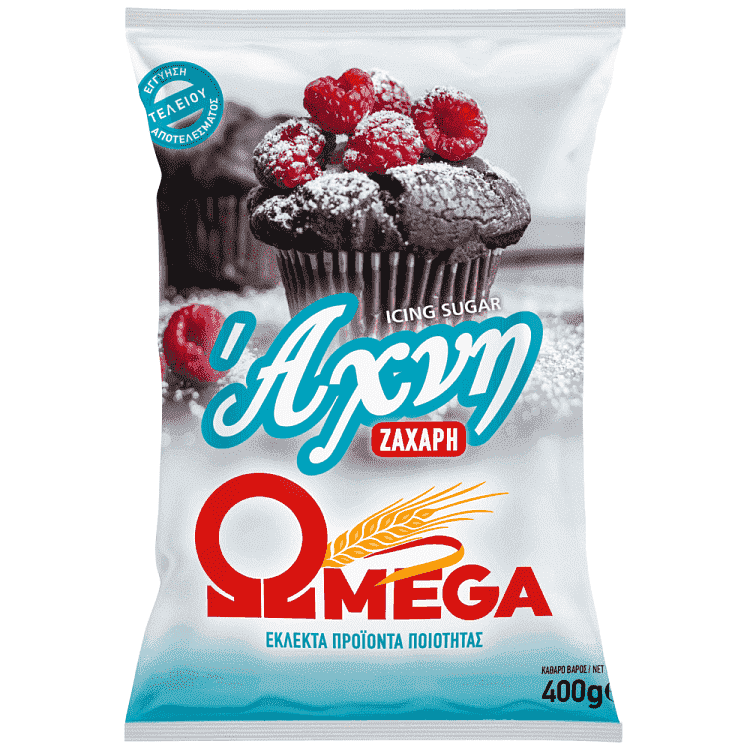 Ωμέγα Ζάχαρη Άχνη Εισαγωγής 400gr