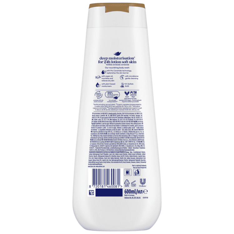 Dove Αφρόλουτρο Nour Care 600ml