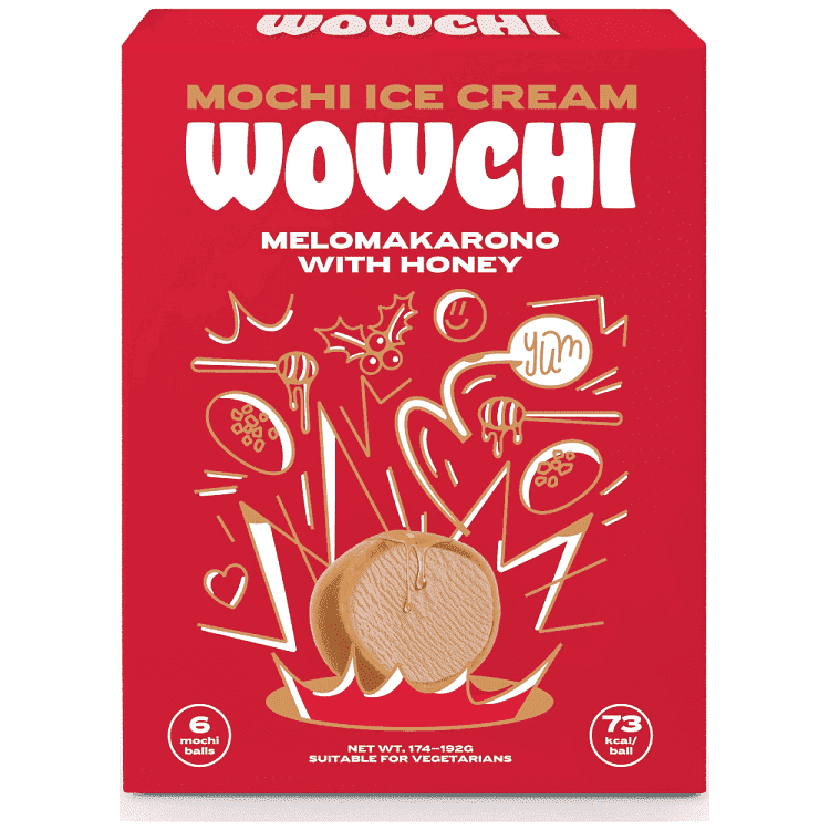 Wowchi Mochi Ice Μελομακάρονο 6x192gr