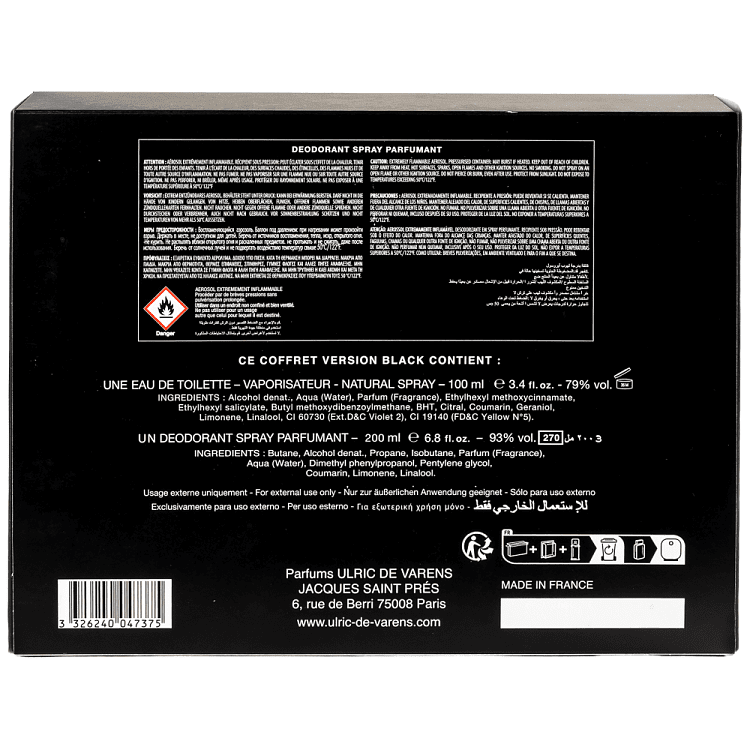 Version Black EDT 100ml+Αποσμητικό Σώματος Spray 200ml Σετ