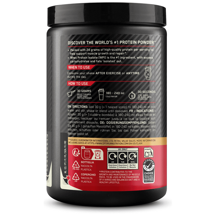 ON Gold Πρωτεΐνη Standard Βανίλια 300gr