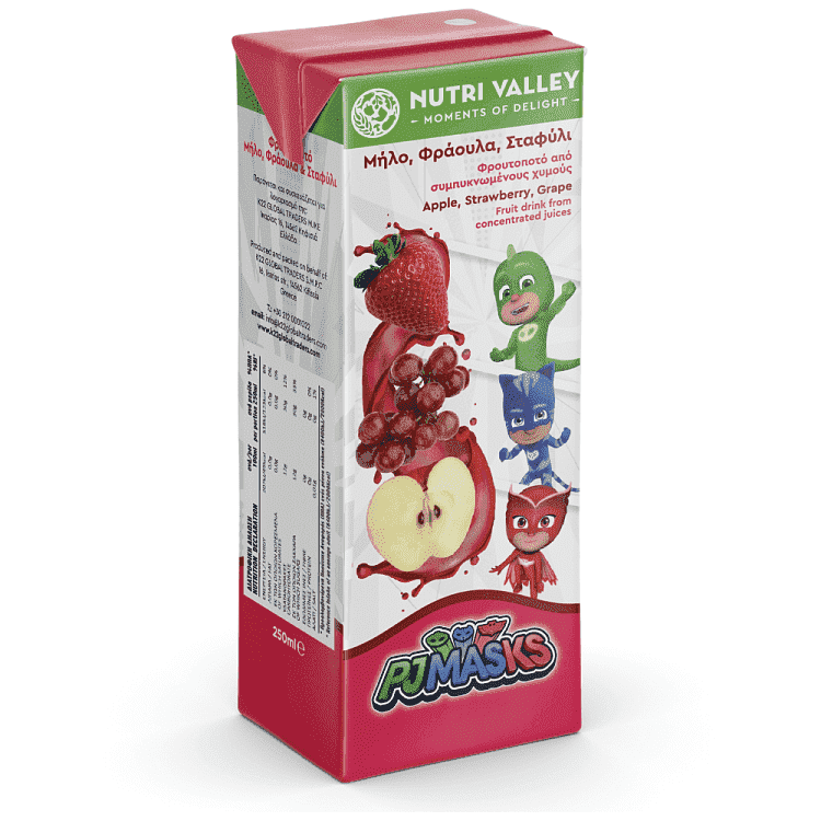 Nutri Valley PJ Masks 3 Φρούτα 250ml