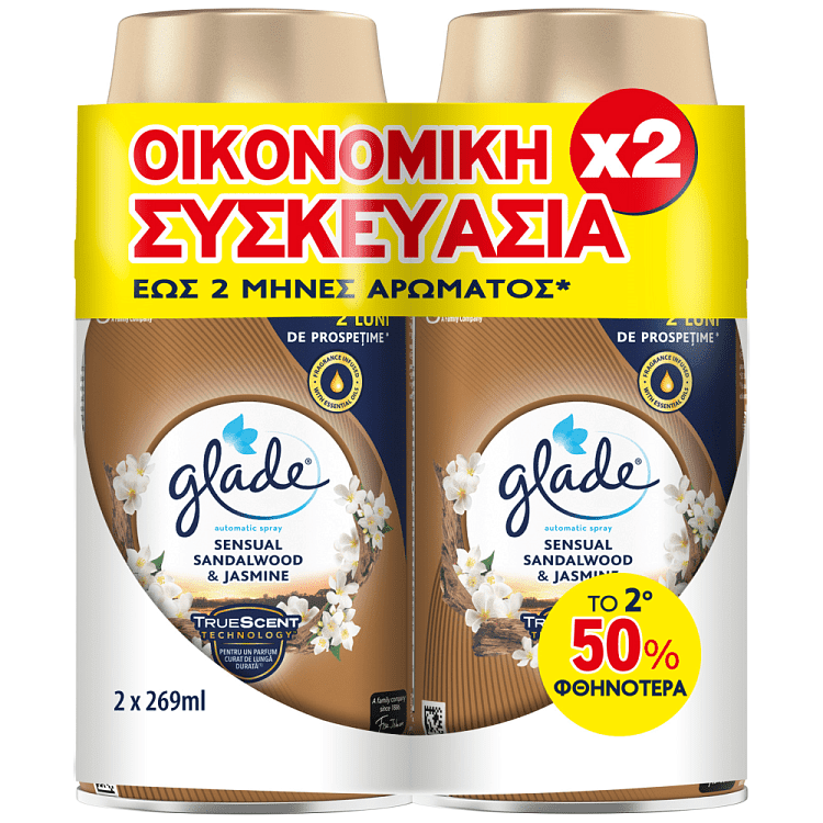 Glade Automatic Αποσμητικό Χώρου Sand Ανταλλακτικό Το 2ο -50%