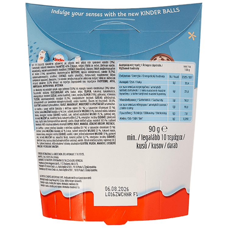 Ferrero Kinder Balls Milk & Crisp 90gr
