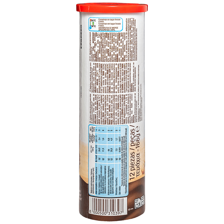 Ferrero Nutella Μπισκότο Tube 166gr