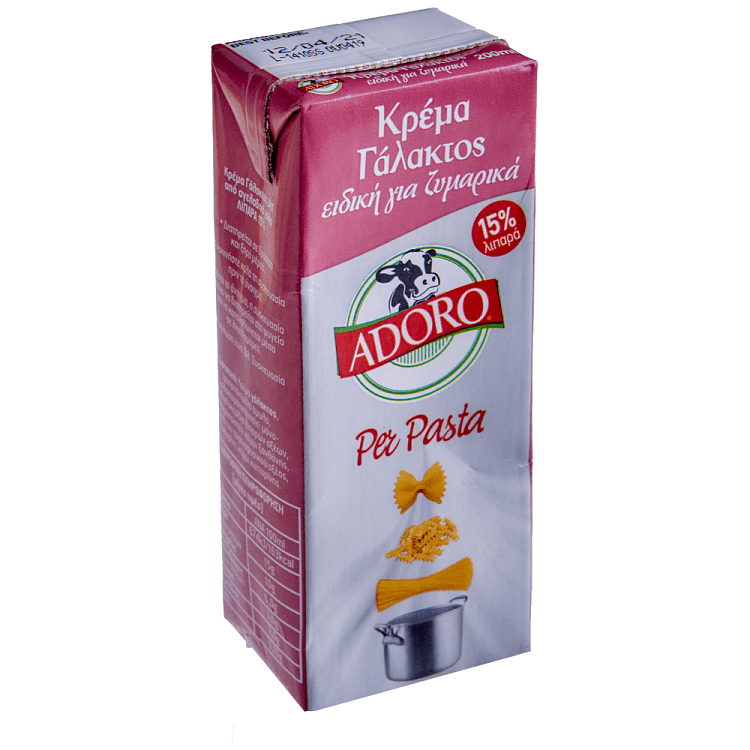 Adoro Per Pasta Κρέμα Γάλακτος 200ml