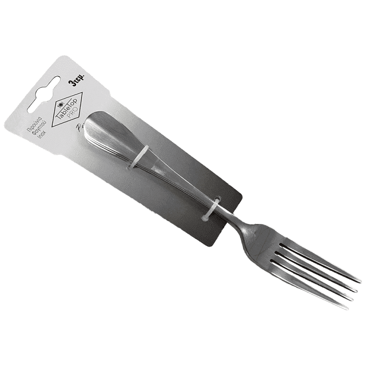 Tabletop Pro Perseus Πιάτο Πιρούνι Φαγητού Inox 3Τεμάχια