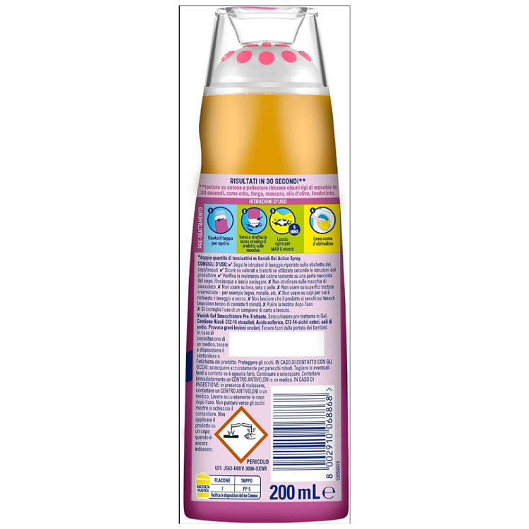 Vanish Υγρό Καθαριστίκο Λεκέδων Gel 200ml