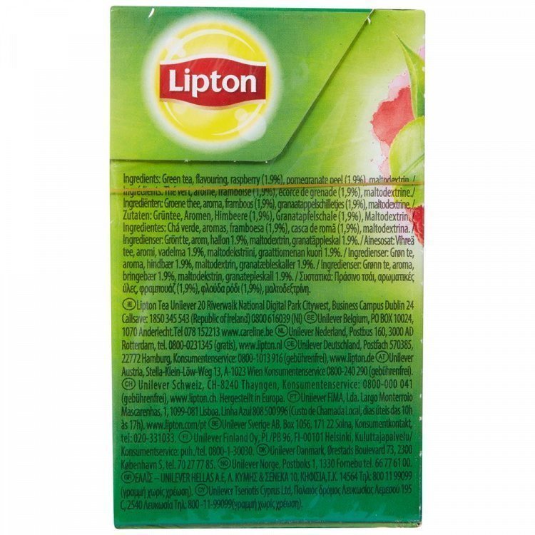 Lipton Rasberry & Pomegran 20x1,4gr