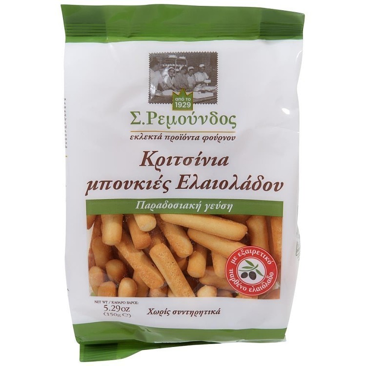 Ρεμούνδος Κριτσίνια Μπουκιές Ελαιόλαδο 150gr