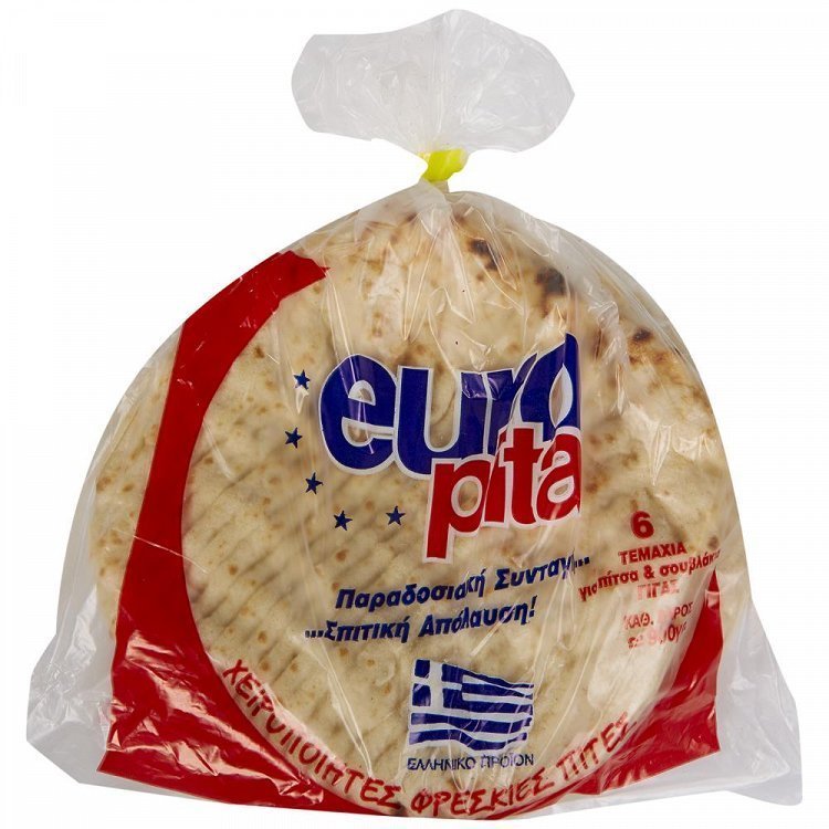 Euro Πίτα Γίγας Φρέσκια 900gr 6τεμ