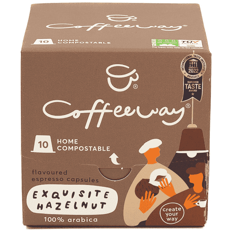 Coffeeway Κάψουλες Espresso Hazelnut 10τεμ 50gr