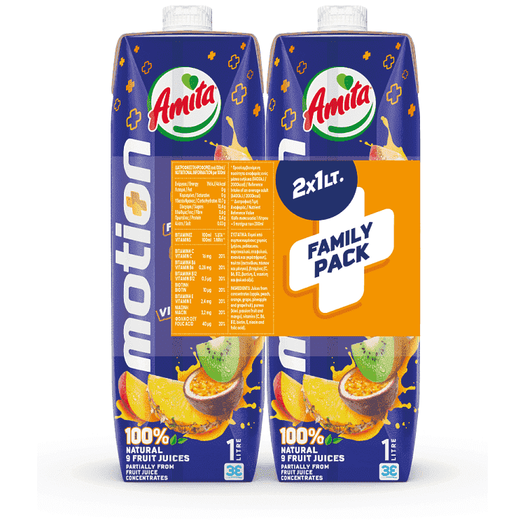 Amita Motion Χύμος Family Συσκευασία 1lt 2τεμ