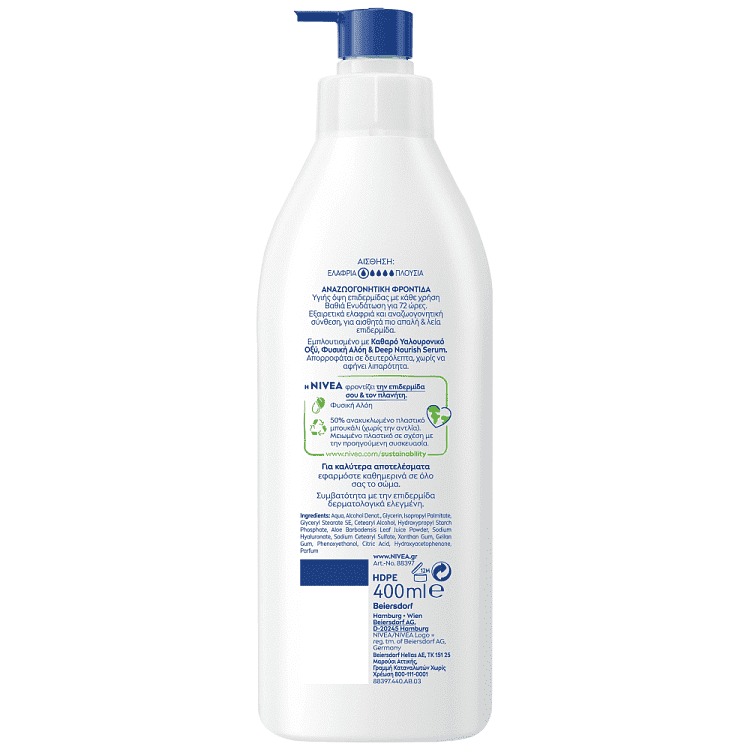 Nivea Aloe Hydration Body Lotion Αντλία 400ml