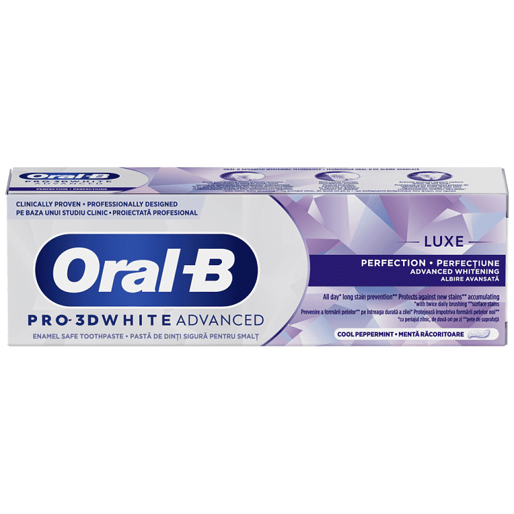 Oral b 3d White Advanced Οδοντόκρεμα 75ml