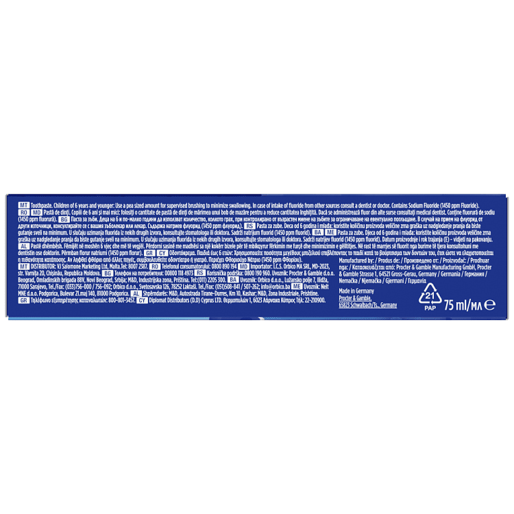 Oral-B 3D Arctic Fresh Οδοντόκρεμα 75ml