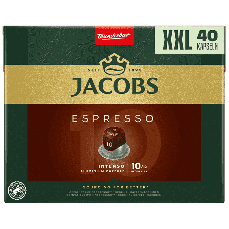 Jacobs Κάψουλες Espresso Intenso Συμβατές Με Μηχανές Nespresso* 40τεμ