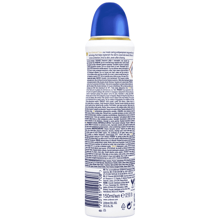 Dove Αποσμητικό Σώματος Σπρέι Advanced Care Original 150ml