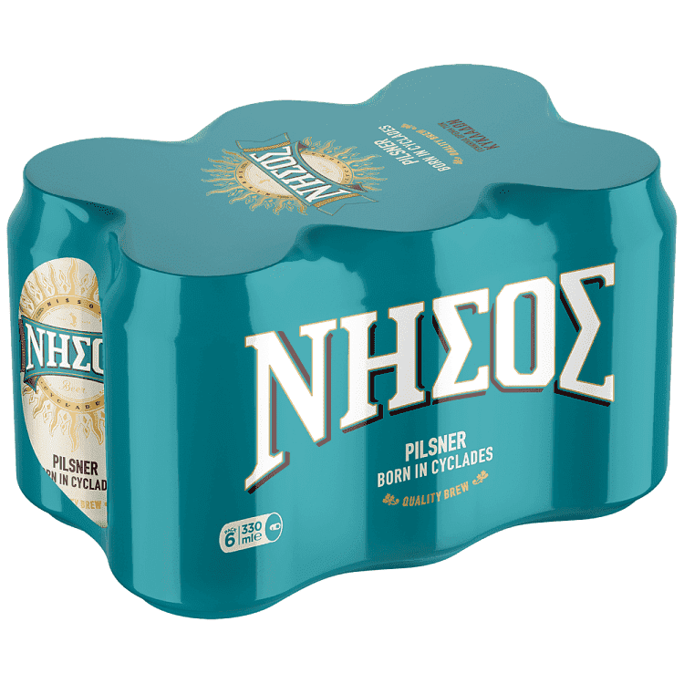 Νήσος Pilsner Μπίρα Κουτί 330ml 6τεμ