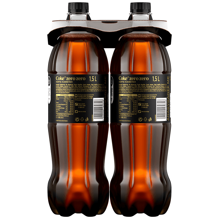 Coca-Cola Zero Χωρίς Καφεϊνη 1,5lt 2τεμ