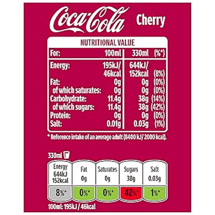 Coca Cola Usa Κεράσι 330ml