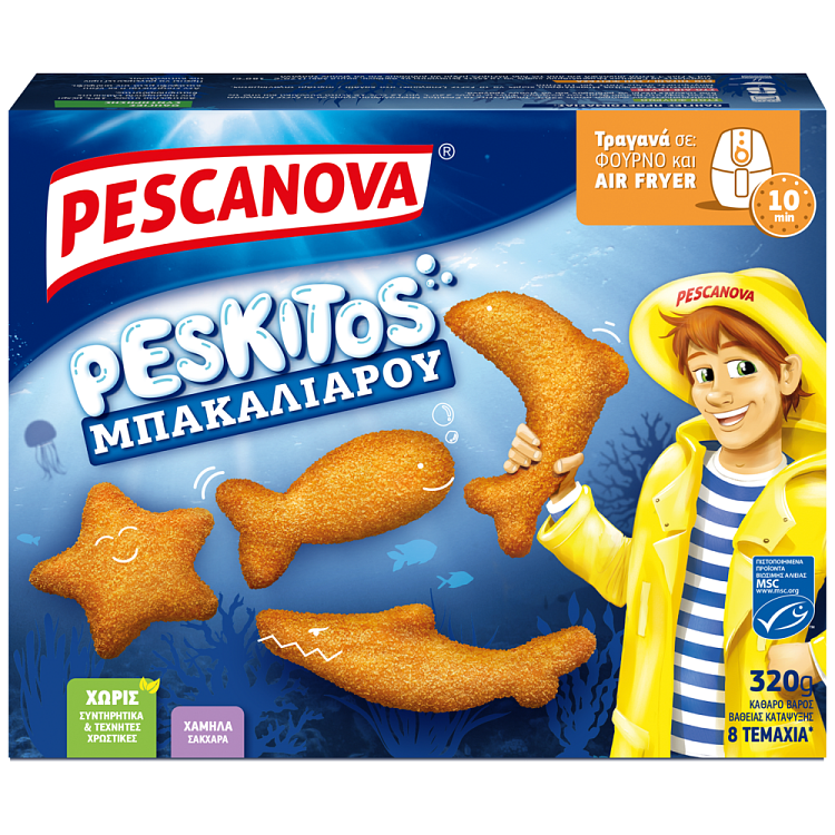 Pescanova Peskitos Μπακαλιάρου Κτεψυγμένα 240gr